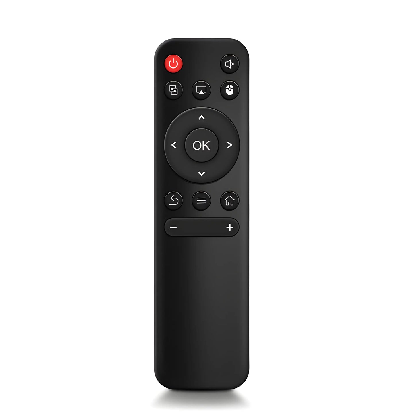 Ersatz Fernbedienung für HY300 HY320 HY300 PRO Projektor. Zentrale Ansicht der Tasten inklusive Navigation und Power-Taste. Batterien einlegen und loslegen.