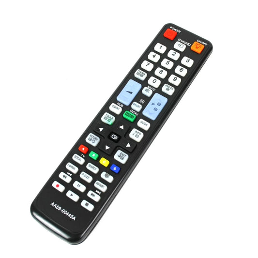 Schwarze TV-Ersatzfernbedienung, kompatibel mit Samsung AA59-00445A.