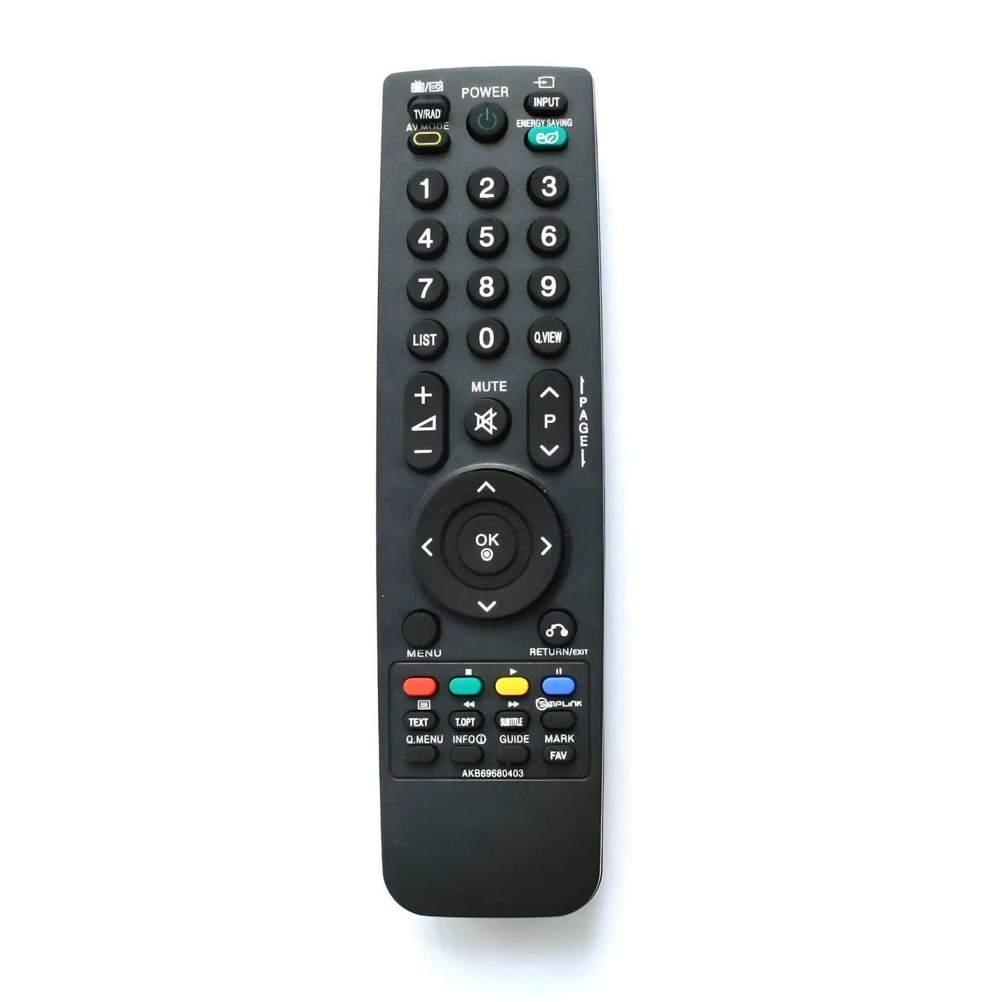 Ersatz Remote Control AKB69680403 - LG TV Fernbedienung mit Infrarot für alle kompatiblen LG Geräte