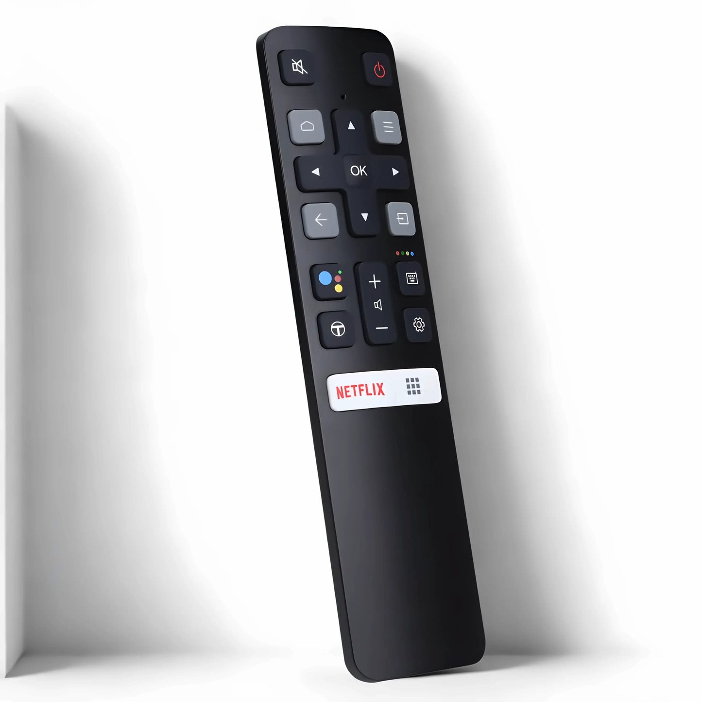 TCL RC802V Ersatz Fernbedienung mit Bluetooth und Sprachsteuerung – stilvolles Design, kompatibel mit TCL 55EP680 und 50EP660