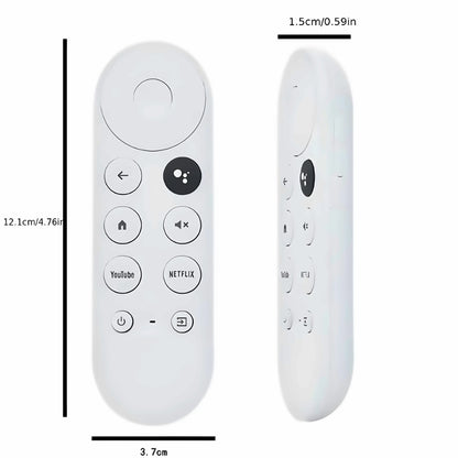 Maße der G9N9N Ersatzfernbedienung für Google Chromecast 4K HD – kompakte Größe mit 12.1 cm Länge, 3.7 cm Breite und 1.5 cm Dicke