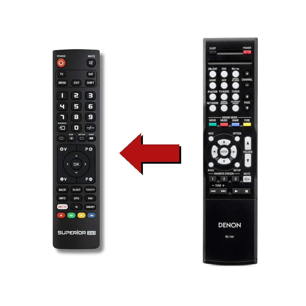 Denon AVR-X1000 Ersatzfernbedienung im Vergleich