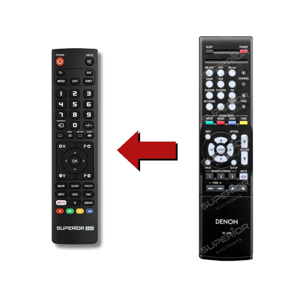 Denon AVR1713 Ersatzfernbedienung im Vergleich