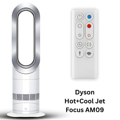 Dyson AM09 Hot+Cool Jet Focus Heizlüfter und passende Ersatz Fernbedienung AM09 AM10.