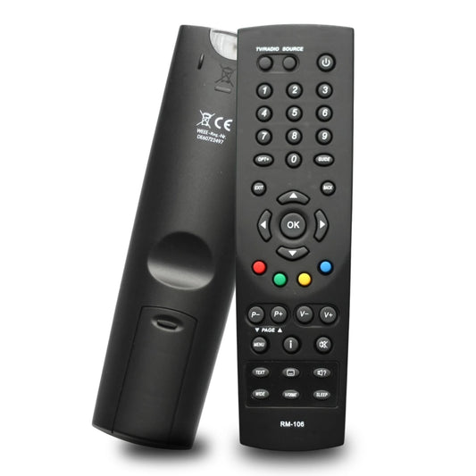 Schwarze HUMAX RM-106 Universal Fernbedienung kompatibel mit Smart TV