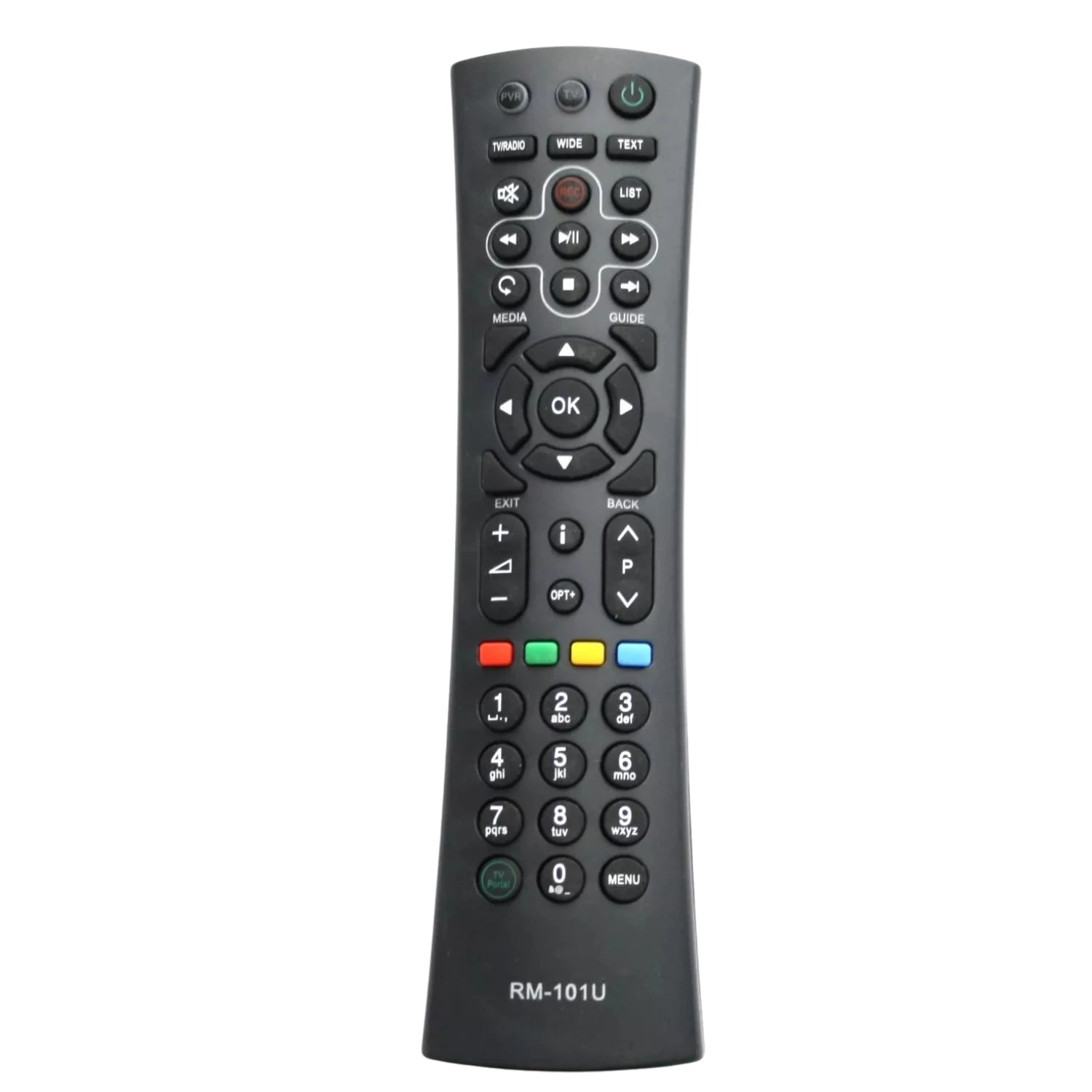 Schwarze HUMAX RM-I01U Universal Fernbedienung kompatibel mit Smart TV