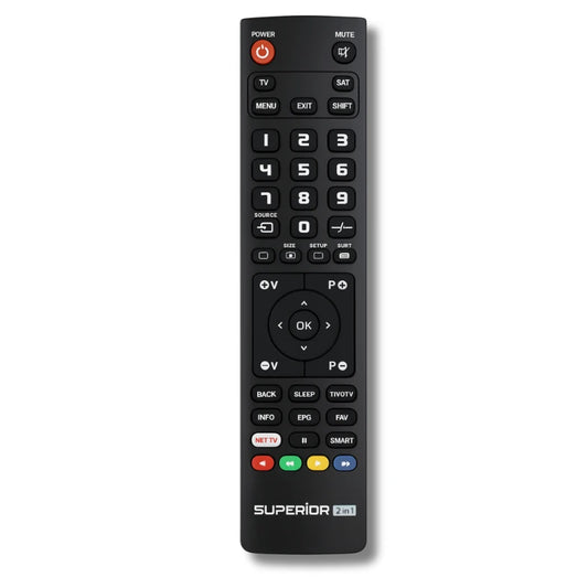 Vollansicht der Ersatzsteuerung in Schwarz mit USB und EQ Tasten für Sony HCD-BX30R.