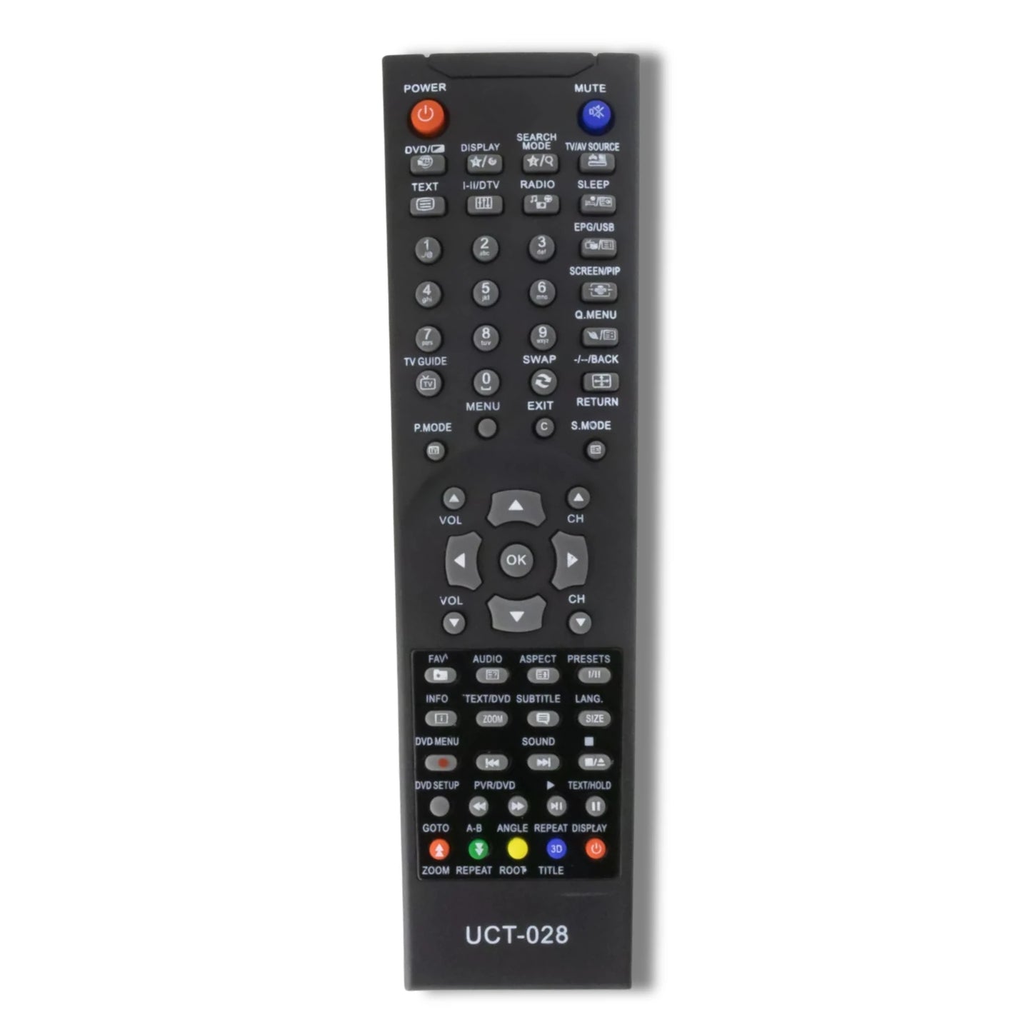 Schwarze BLAUPUNKT - UNIVERSAL UCT-028 Universal Fernbedienung für Smart TV