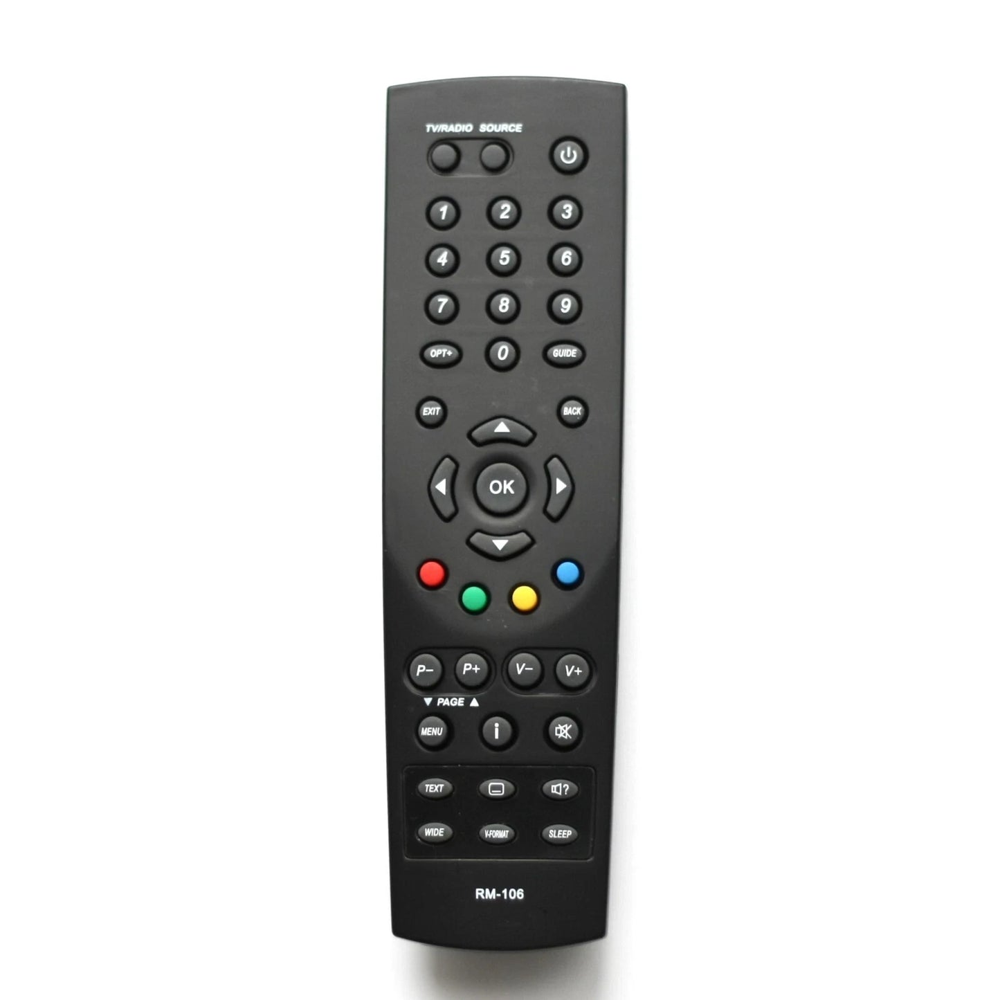 Schwarze HUMAX RM-106 Universal Fernbedienung für Smart TV