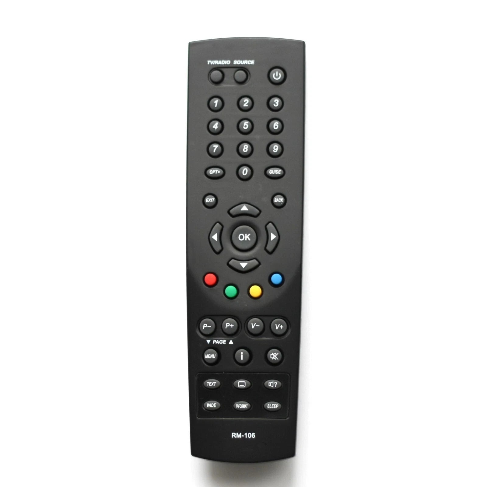 Schwarze HUMAX RM-106 Universal Fernbedienung für Smart TV