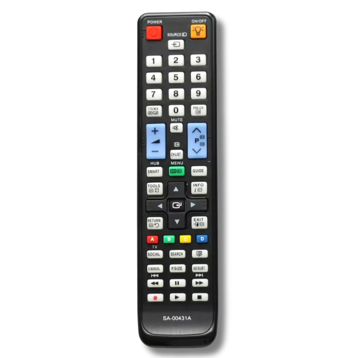 Ersatzfernbedienung für Samsung AA59-00431A, Vorderansicht.
