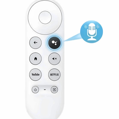 G9N9N Ersatzfernbedienung mit integriertem Mikrofon und Google Assistant Taste – Sprachsteuerung für Google Chromecast 4K HD Smart-TV