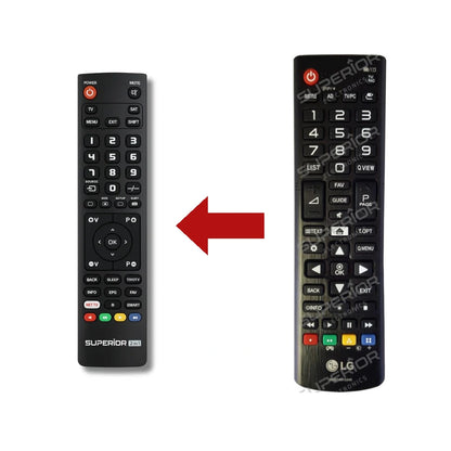LG 28MT49S-PZ Ersatzfernbedienung Vergleich mit Original