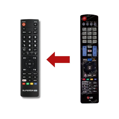 LG 32LA620S Ersatzfernbedienung Vergleich mit Original