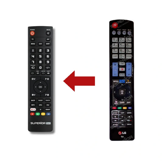 LG 32LA620S Ersatzfernbedienung Vergleich mit Original