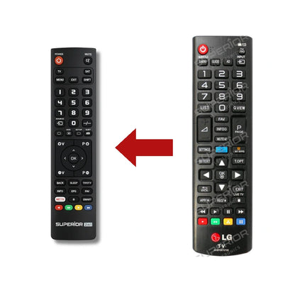 LG 32LB570V-ZB Ersatzfernbedienung Vergleich mit Original