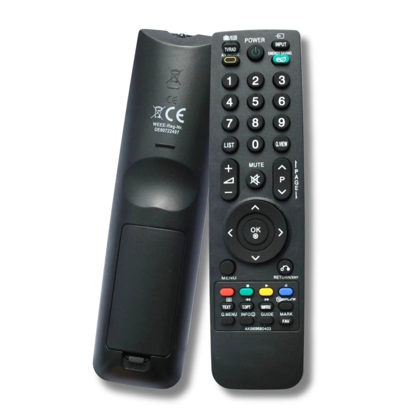 LG Fernbedienung AKB69680403 Ersatz - Universal Remote Control für LG LCD LED TV 32LH, 37LH, 42LH Serie