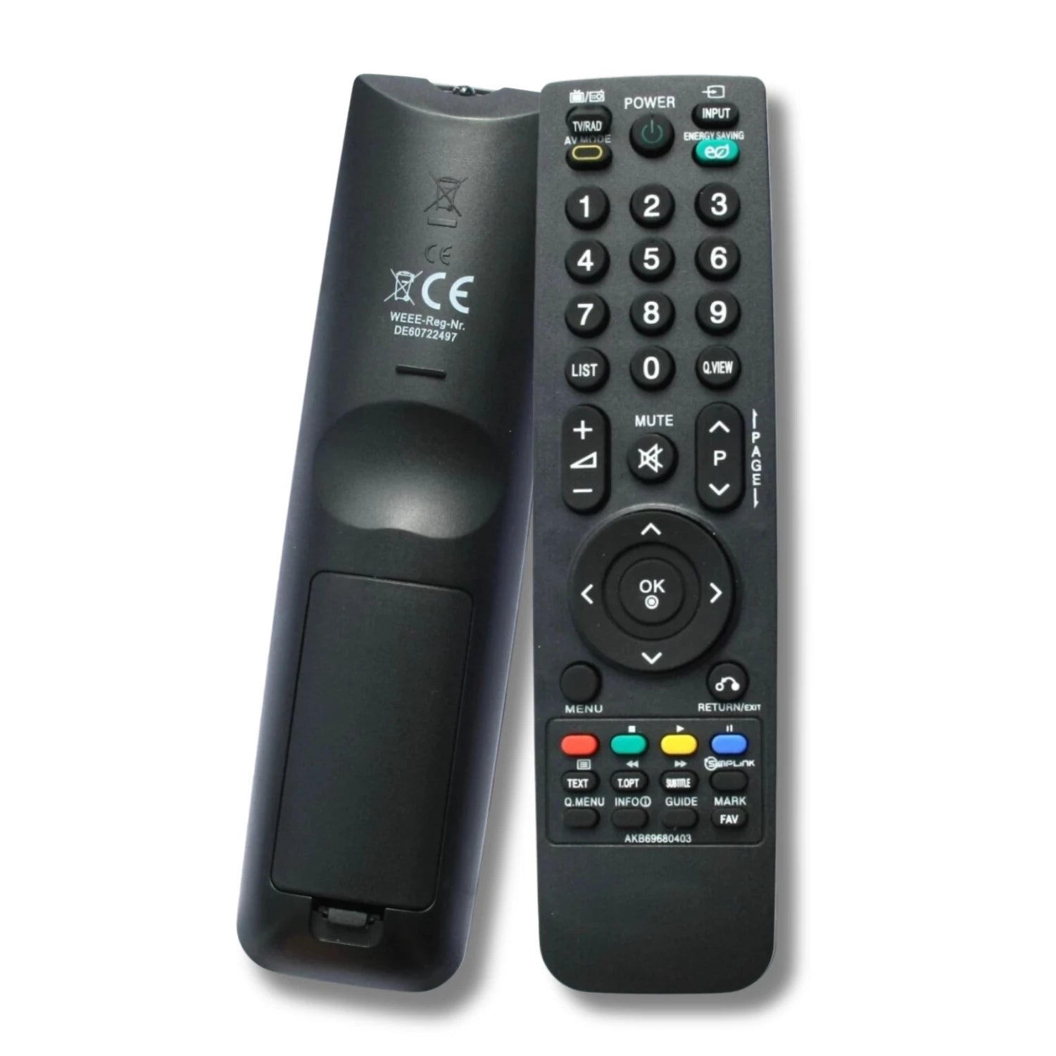 LG Fernbedienung AKB69680403 Ersatz - Universal Remote Control für LG LCD LED TV 32LH, 37LH, 42LH Serie