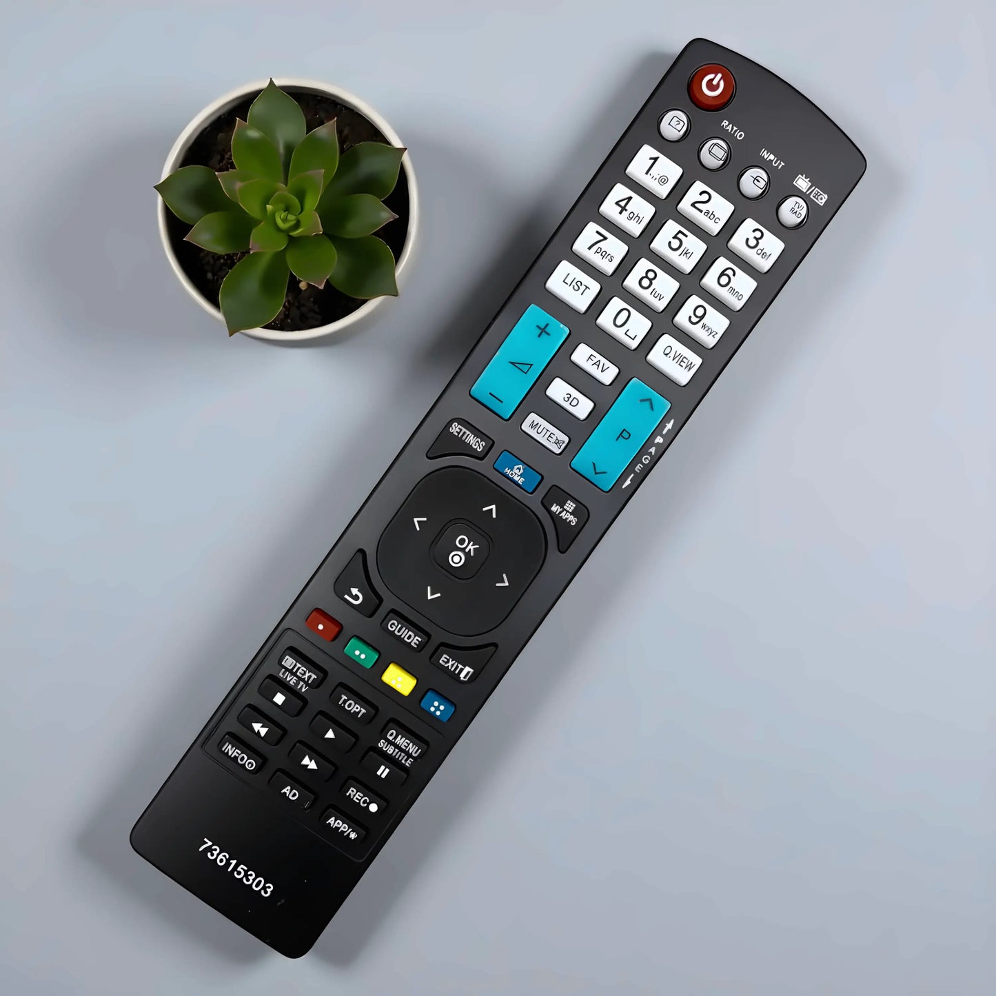 LG AKB73615303 Ersatz-Fernbedienung Premium-Qualität Schwarz Design 3D Smart TV LED LCD Universal