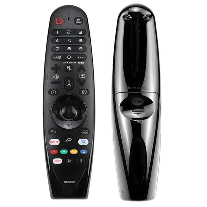 LG AN-MR650A Magic Remote Vorder- und Rückseite – elegante Fernbedienung mit ergonomischem Design und glatter Oberfläche