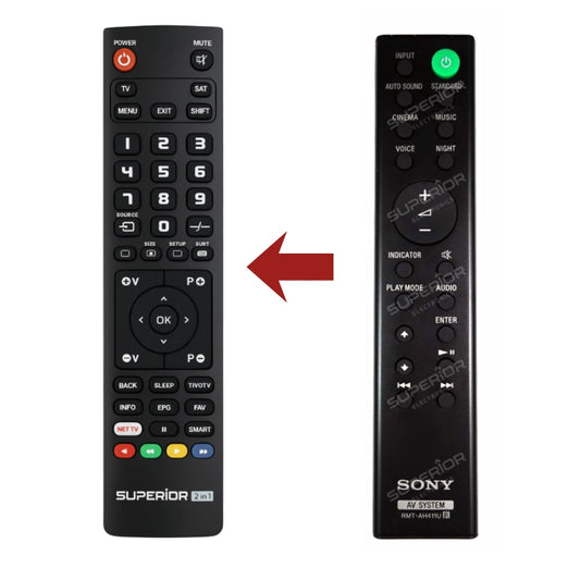 Ersatz Fernbedienung RMT-AH411U für die Sony HT-S100F Soundbar.