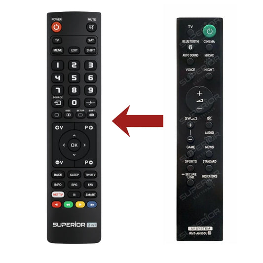 Ersatz Fernbedienung RMT-AH200U für das Sony HT-CT390 Heimkinosystem.