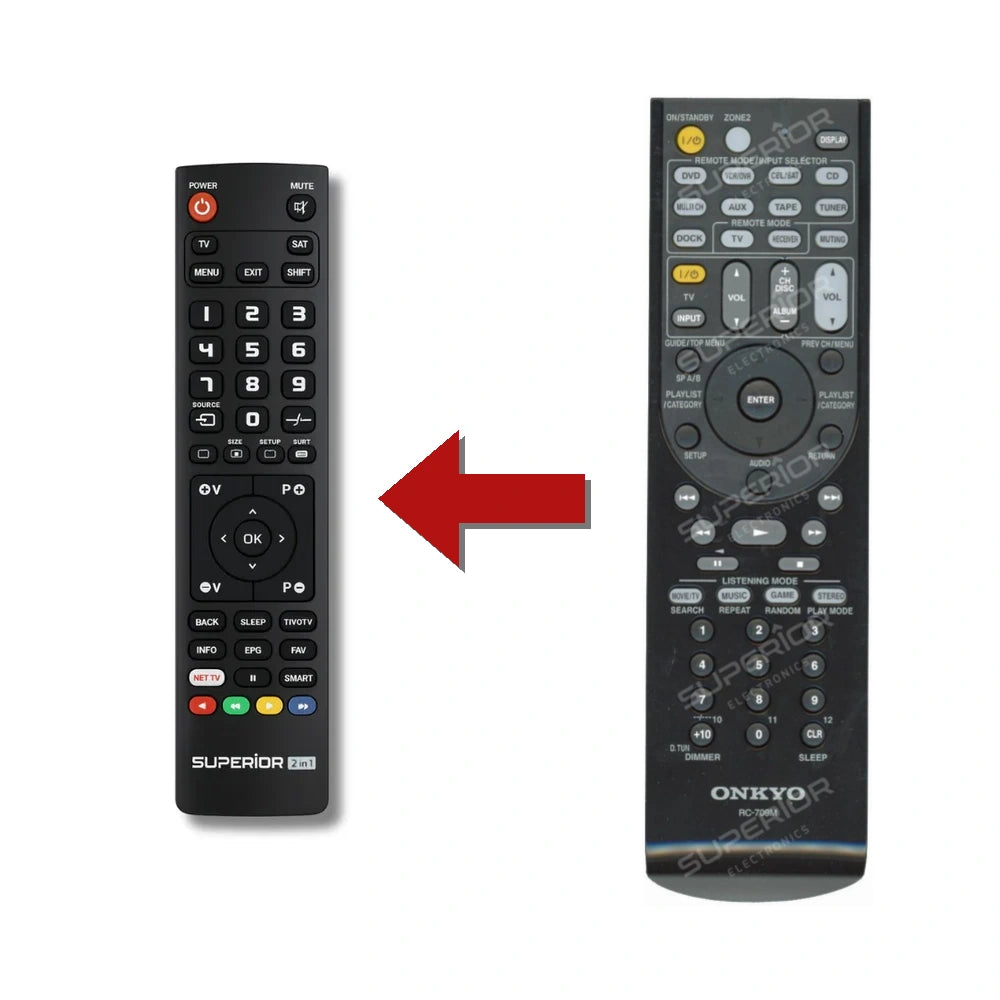 Onkyo RC-709M Ersatzfernbedienung im Vergleich