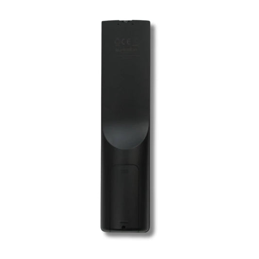 Rückseite der Ersatzfernbedienung RC-823S in schwarzem Gehäuse für Onkyo CS-255 Micro HiFi System.