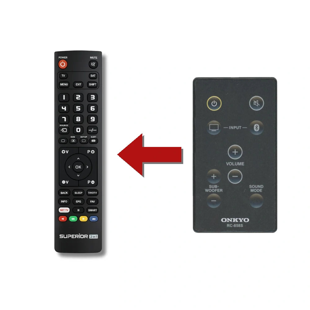 Onkyo RC-858S Ersatzfernbedienung im Vergleich