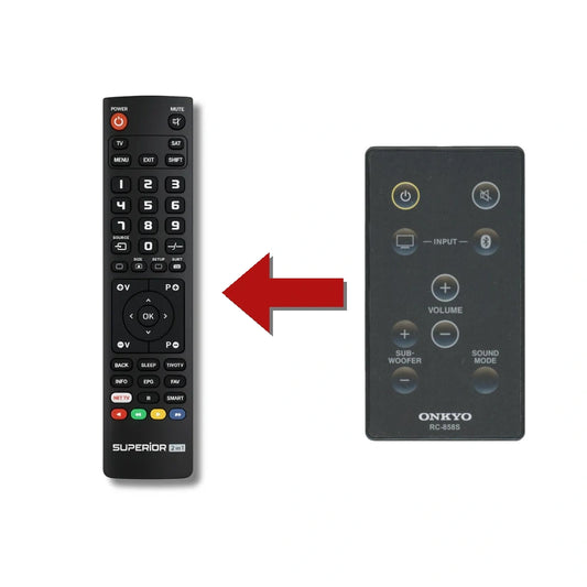 Onkyo RC-858S Ersatzfernbedienung im Vergleich