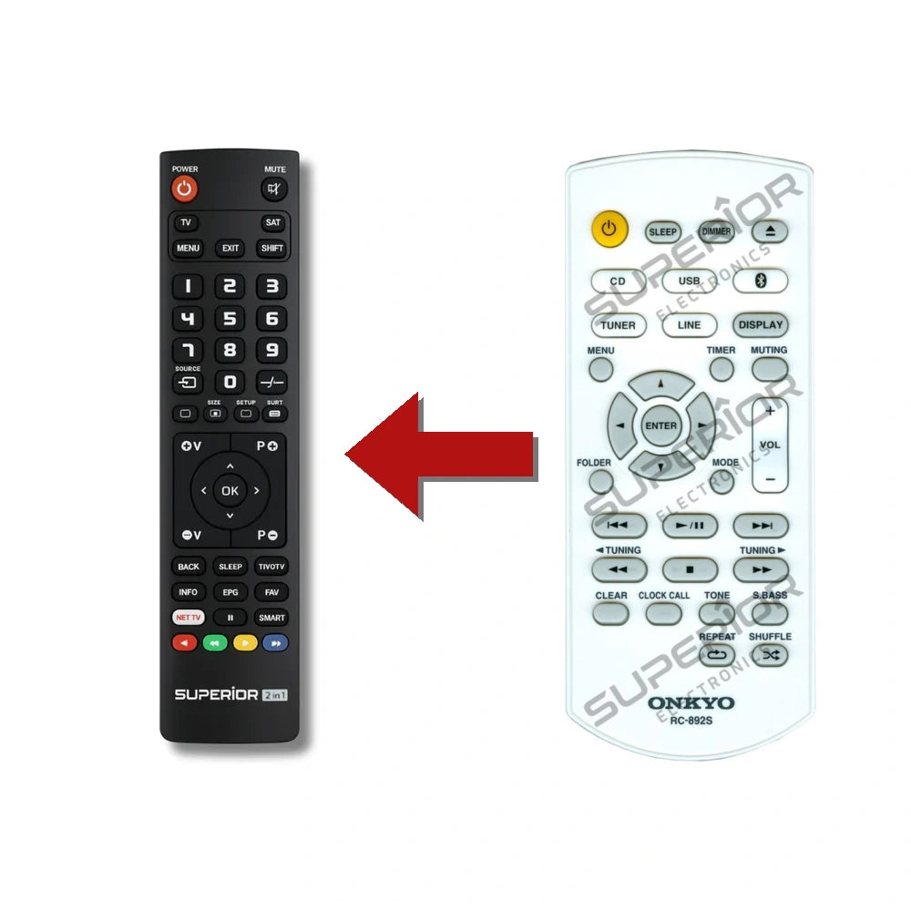 Onkyo RC-892S Ersatzfernbedienung im Vergleich