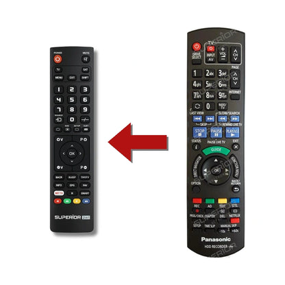 Panasonic DMR-BCT760 Ersatzfernbedienung im Vergleich
