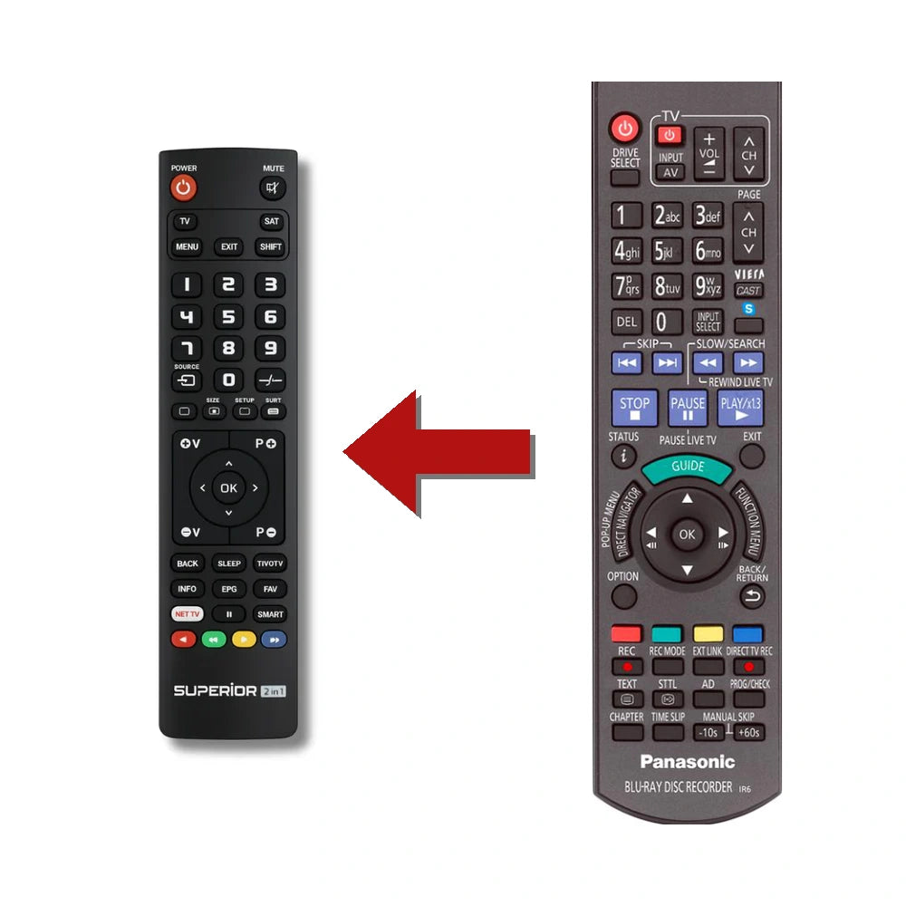 Panasonic DMR-BST700 Ersatzfernbedienung im Vergleich