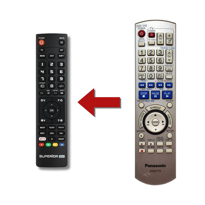 Panasonic DMR-ES35V Ersatzfernbedienung im Vergleich