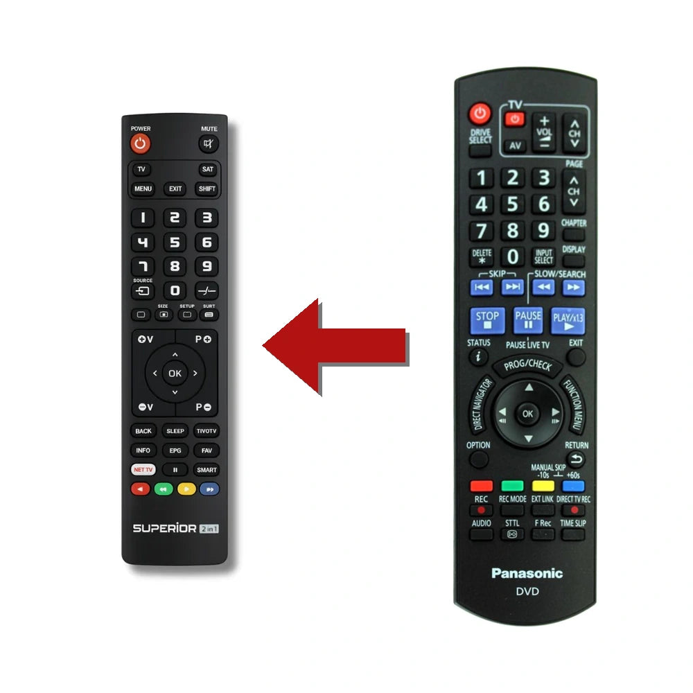 Panasonic DMR-EX773 Ersatzfernbedienung im Vergleich