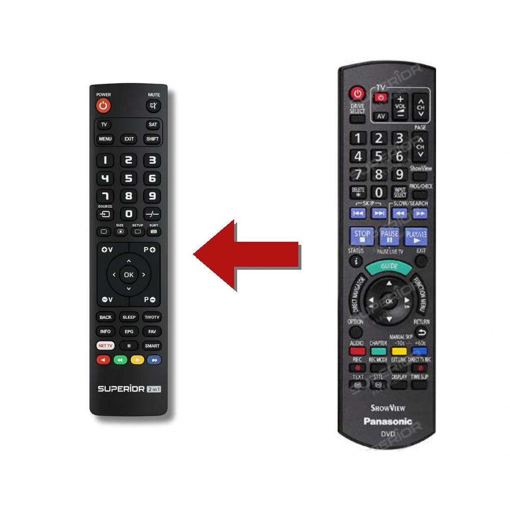 Panasonic DMR-EX93C Ersatzfernbedienung im Vergleich
