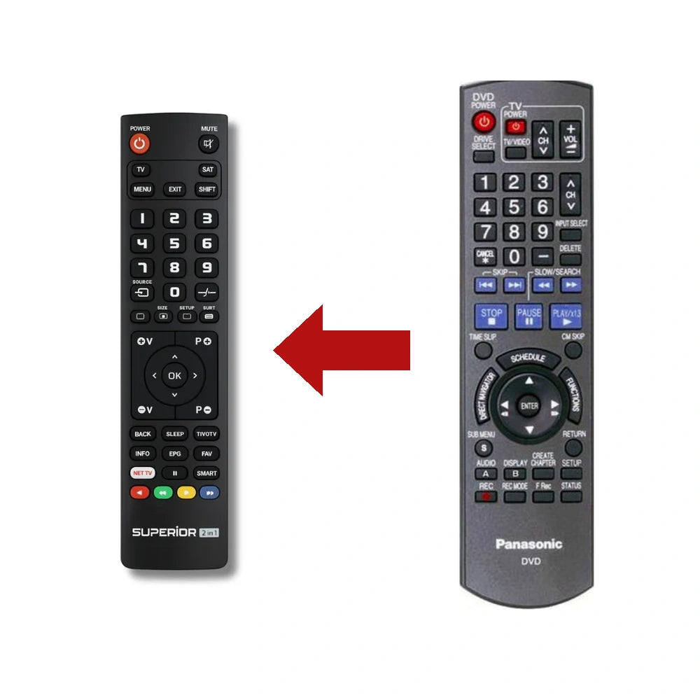Panasonic DMREZ27 Ersatzfernbedienung Vergleich mit Original