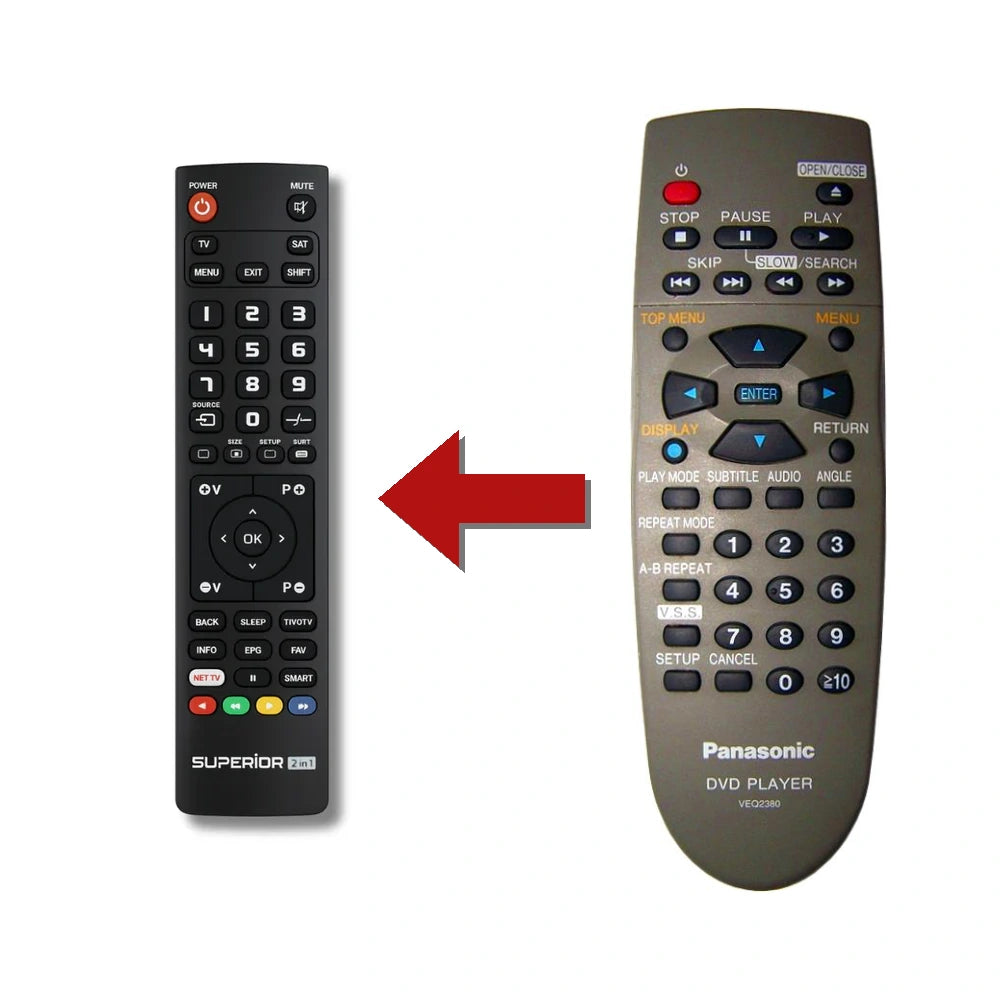 Panasonic DVD-RV31 Ersatzfernbedienung im Vergleich