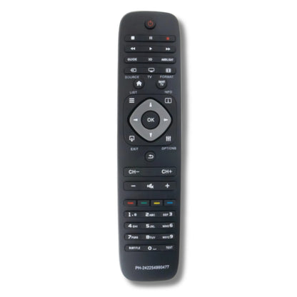 Ersatzfernbedienung für Philips RC242254990477 von vorne.