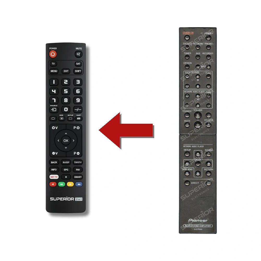 Pioneer AXD7644 Ersatzfernbedienung im Vergleich