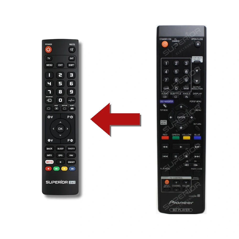 Pioneer BDP-LX70A Ersatzfernbedienung im Vergleich