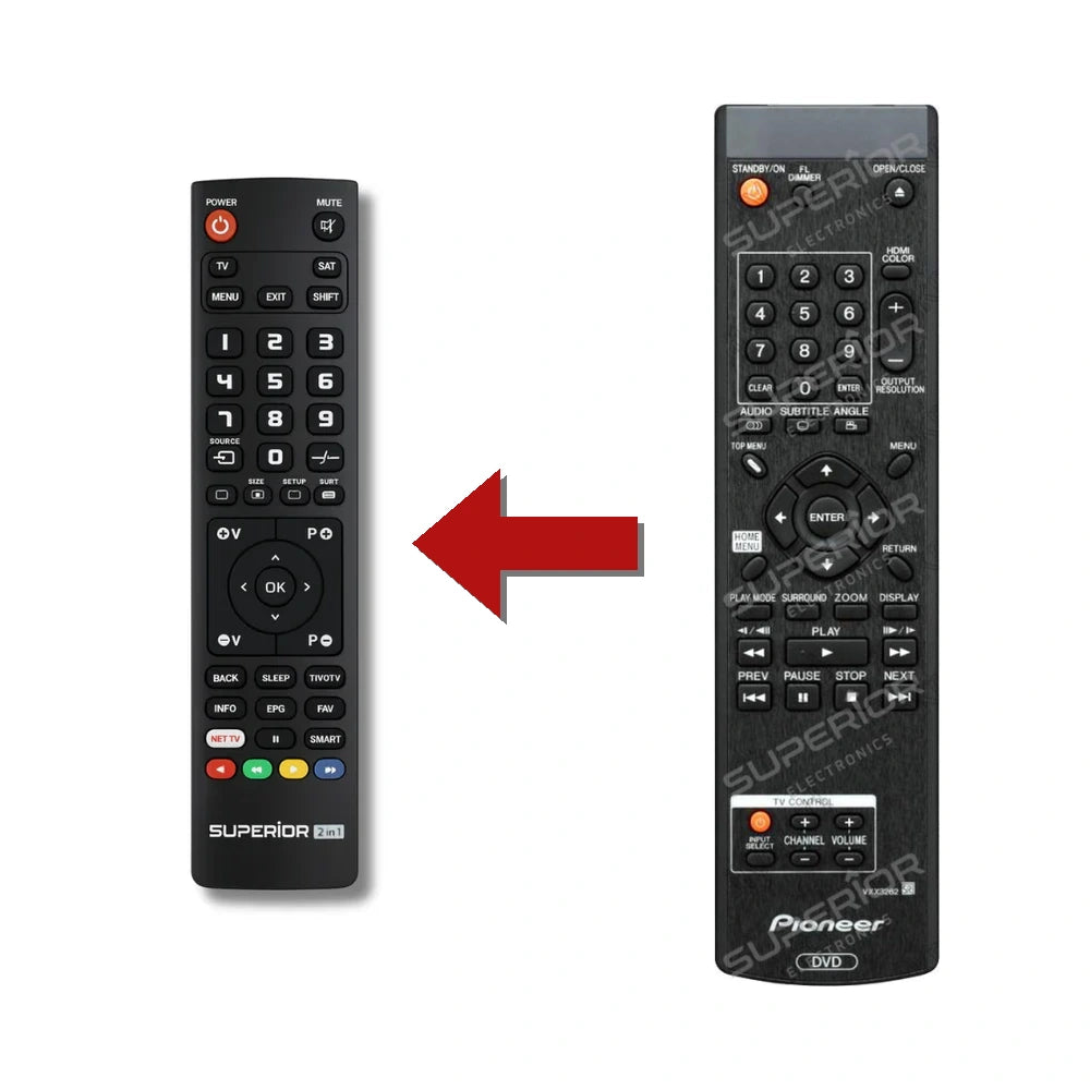 Pioneer DV-LX50 Ersatzfernbedienung im Vergleich