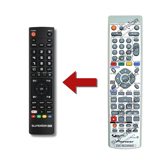 Pioneer DVR-530H Ersatzfernbedienung im Vergleich