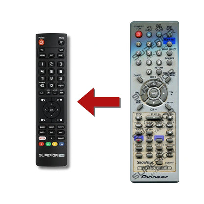 Pioneer DVR-RT501-S Ersatzfernbedienung im Vergleich