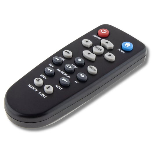 Hochwertige Verarbeitung der Fernbedienung als Ersatz für Western Digital WD TV Live Plus.