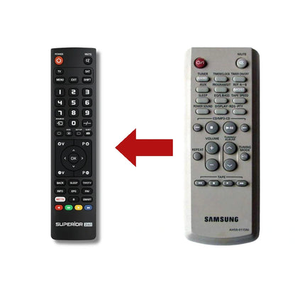 Samsung AH59-01159J Ersatzfernbedienung Vergleich mit Original
