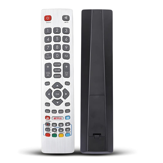 Sharp Aquos Ersatz Fernbedienung SHWRMC0115 Vorder- und Rückseite Ansicht.