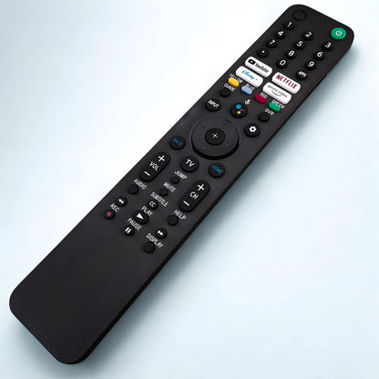 Sony RMF-TX520E Ersatzfernbedienung für Bravia Google TV 4K – elegante schwarze Remote mit Sprachsteuerung, Netflix, YouTube und Prime Video Tasten