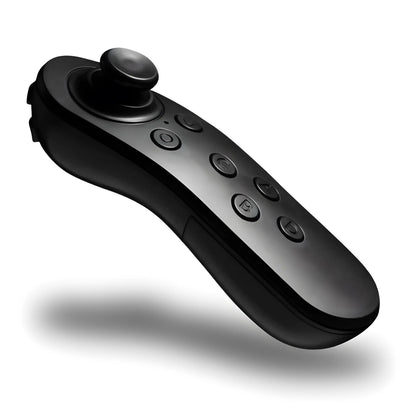 Schwarzer VR Bluetooth Gamepad Controller mit Joystick – kompatibel mit Android, iOS, PC und Smart TV für Spiele und Mediensteuerung