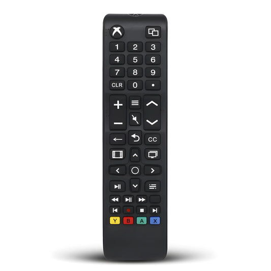 Schwarze Xbox Fernbedienung für Xbox One, One S/X und Series S/X – übersichtliche Tastenanordnung für komfortable Multimedia-Steuerung